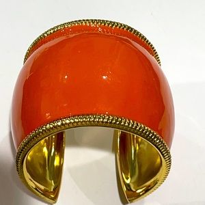 BN Orange & Gold Solid Cuff Bracelet
